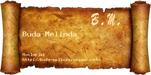 Buda Melinda névjegykártya