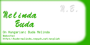 melinda buda business card